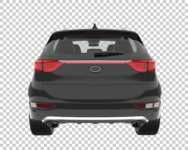 Suv on transparent background. 3d rendering - illustration