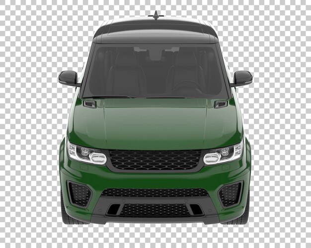 Suv on transparent background. 3d rendering - illustration