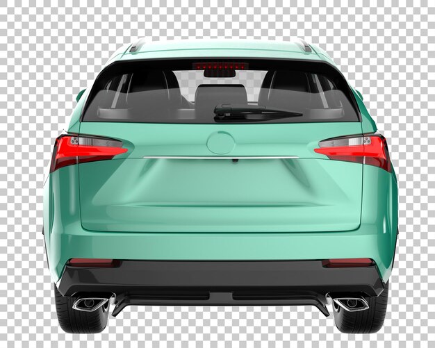 Suv on transparent background. 3d rendering - illustration