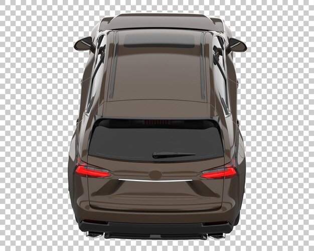 Suv on transparent background. 3d rendering - illustration