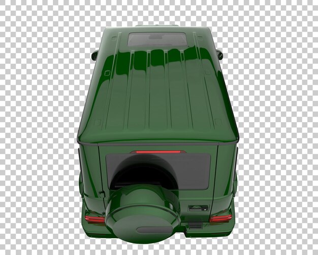 Suv su sfondo trasparente. rendering 3d - illustrazione