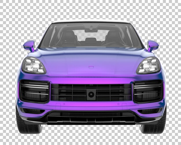 PSD suv on transparent background. 3d rendering - illustration