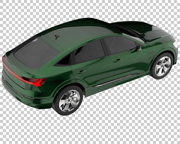 PSD suv on transparent background. 3d rendering - illustration