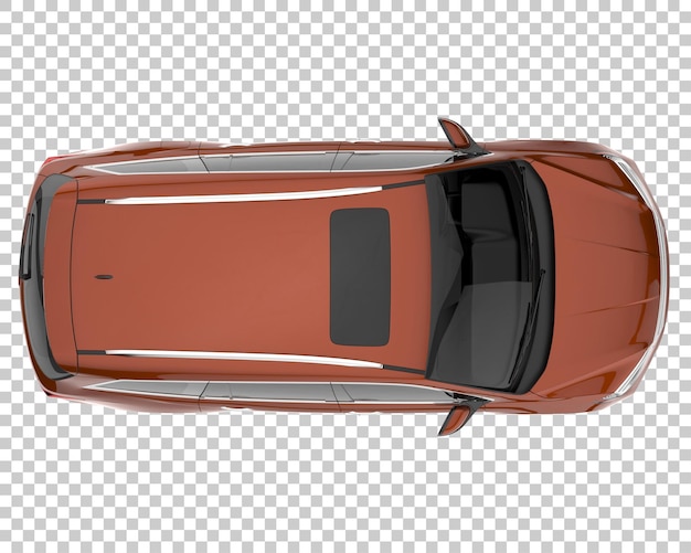 Suv on transparent background. 3d rendering - illustration