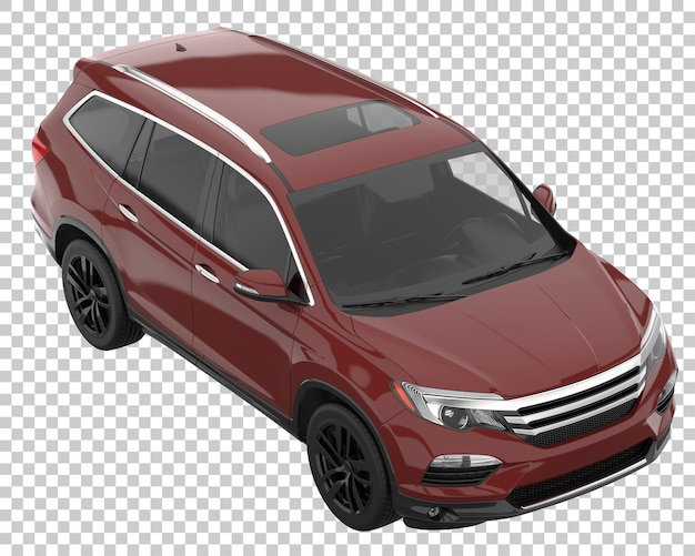 PSD suv su sfondo trasparente. rendering 3d - illustrazione