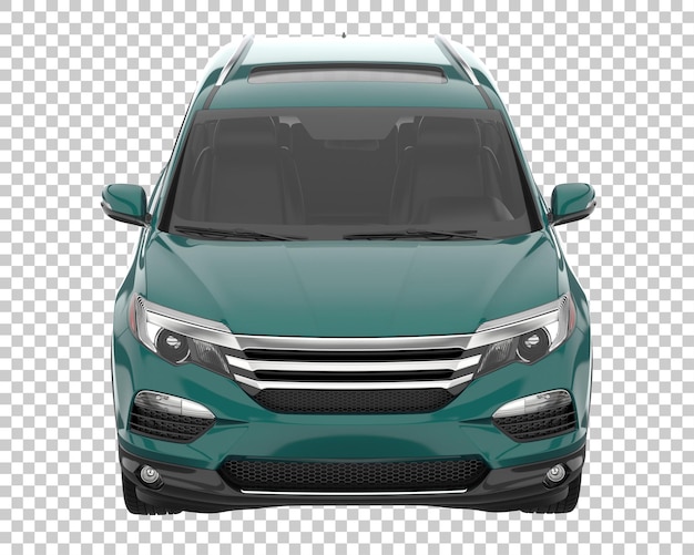 PSD suv on transparent background. 3d rendering - illustration