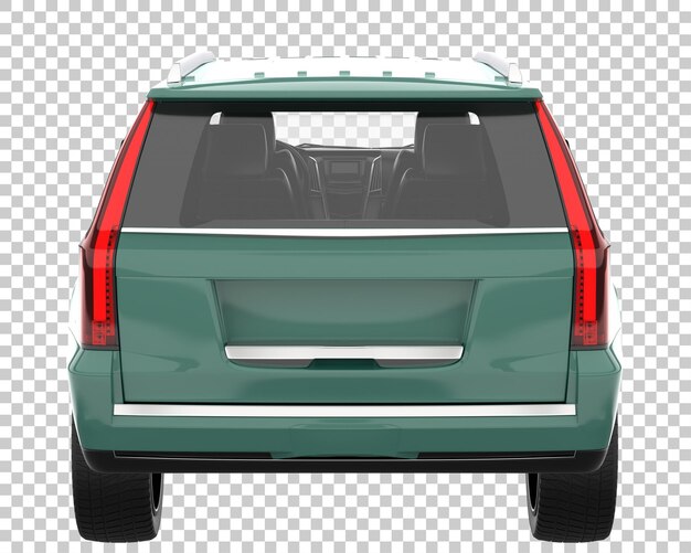 PSD suv on transparent background. 3d rendering - illustration