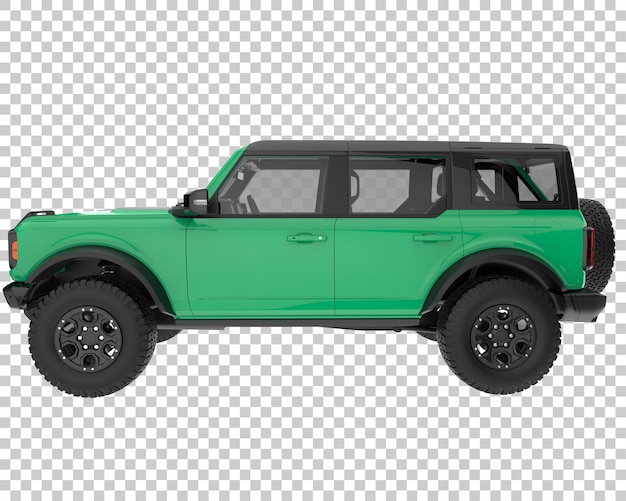 PSD suv su sfondo trasparente. rendering 3d - illustrazione