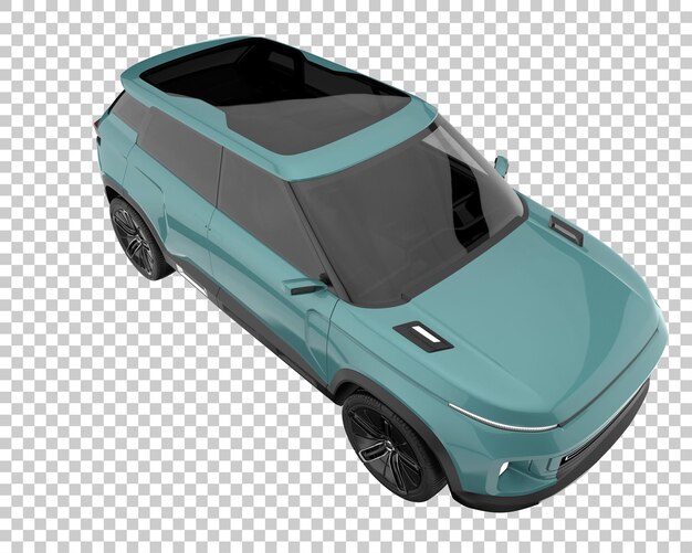 PSD suv su sfondo trasparente. rendering 3d - illustrazione