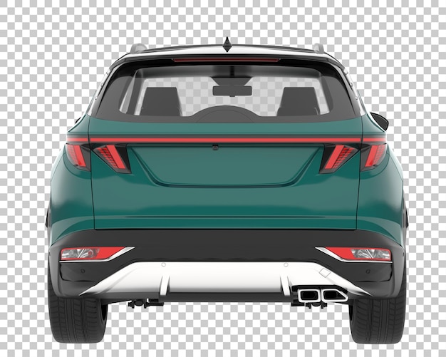 PSD suv on transparent background. 3d rendering - illustration