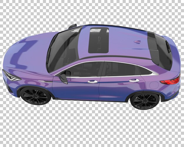 Suv on transparent background. 3d rendering - illustration