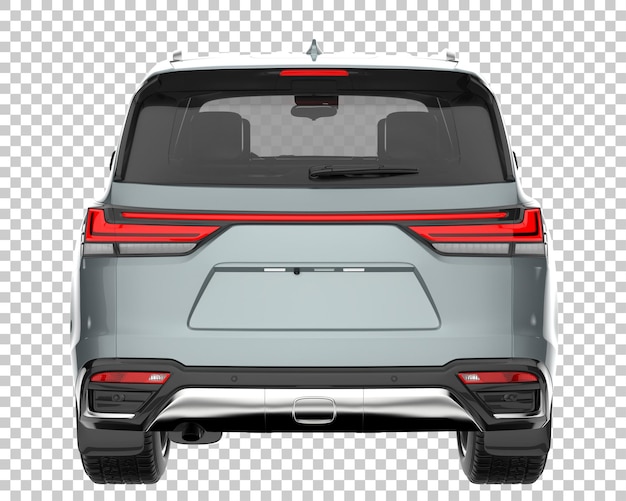 Suv on transparent background. 3d rendering - illustration