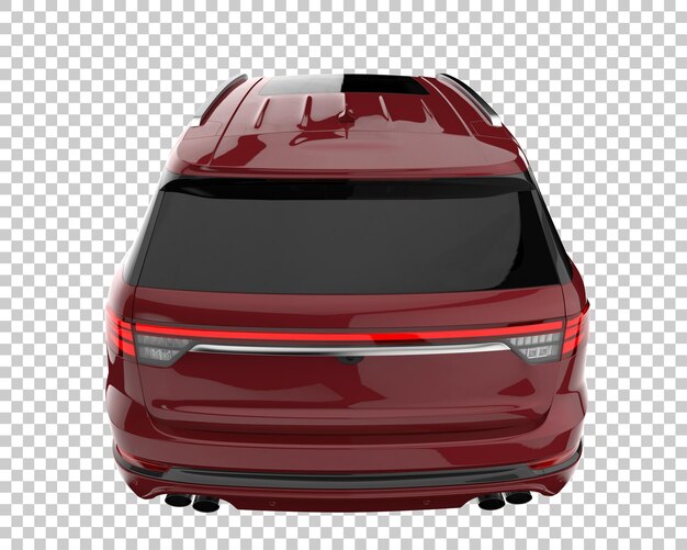 PSD suv su sfondo trasparente. rendering 3d - illustrazione