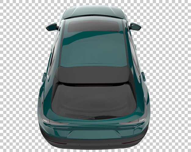 Suv on transparent background. 3d rendering - illustration