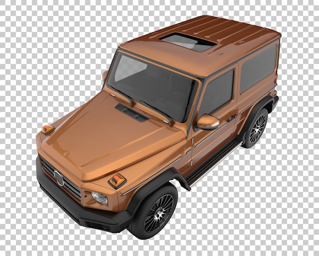 PSD suv su sfondo trasparente. rendering 3d - illustrazione