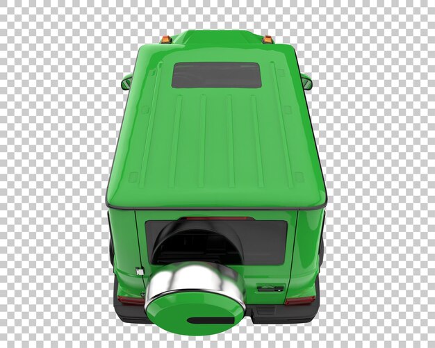 Suv on transparent background. 3d rendering - illustration