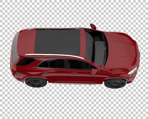 Suv on transparent background. 3d rendering - illustration