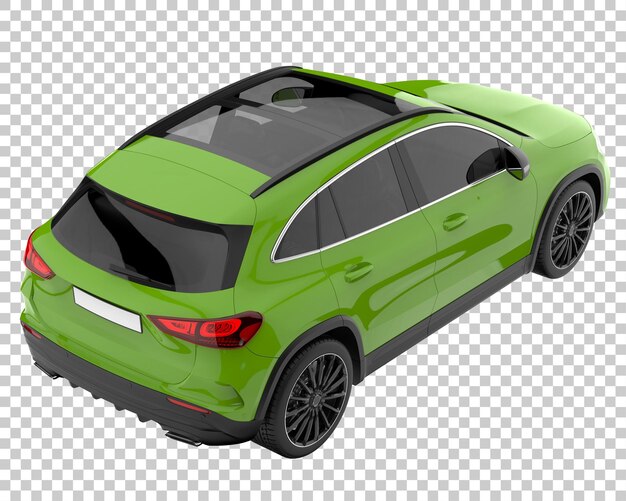 Suv su sfondo trasparente. rendering 3d - illustrazione