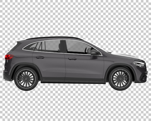 Suv on transparent background. 3d rendering - illustration