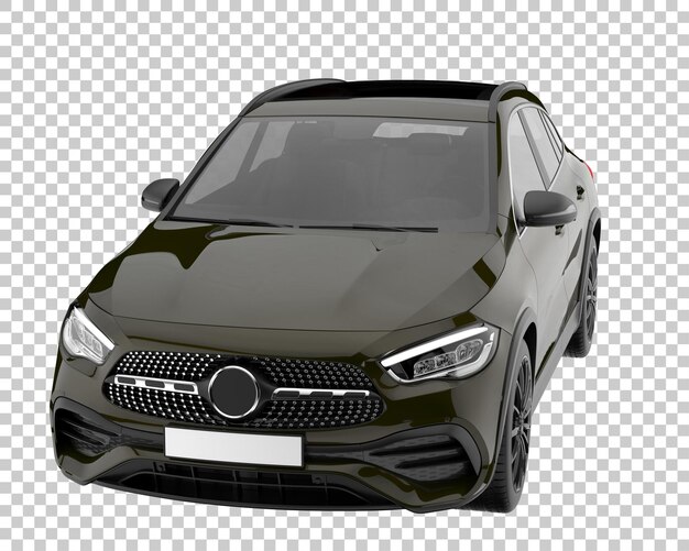 Suv su sfondo trasparente. rendering 3d - illustrazione