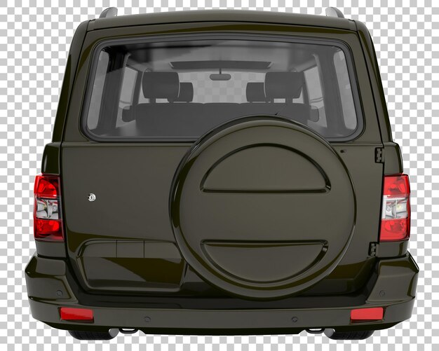 PSD suv on transparent background. 3d rendering - illustration