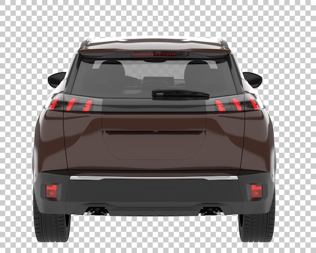 Suv su sfondo trasparente. rendering 3d - illustrazione