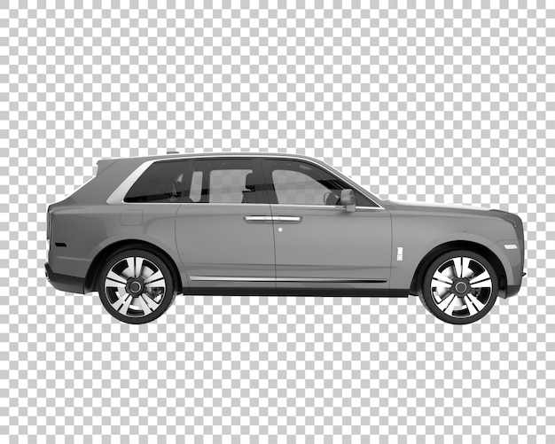 Suv su sfondo trasparente. rendering 3d - illustrazione