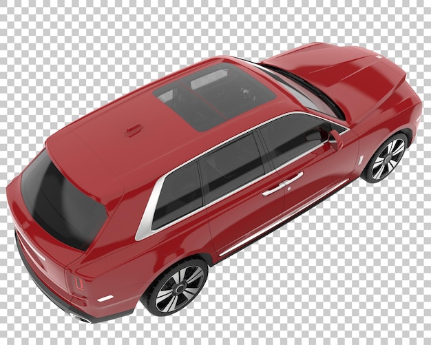 Suv su sfondo trasparente. rendering 3d - illustrazione