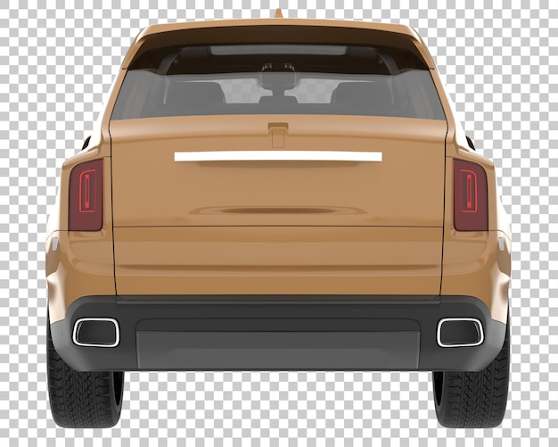 PSD suv on transparent background. 3d rendering - illustration