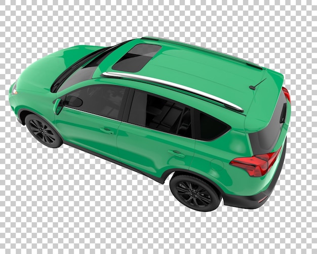 Suv su sfondo trasparente. rendering 3d - illustrazione