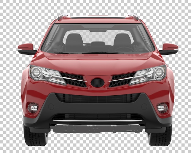 Suv su sfondo trasparente. rendering 3d - illustrazione