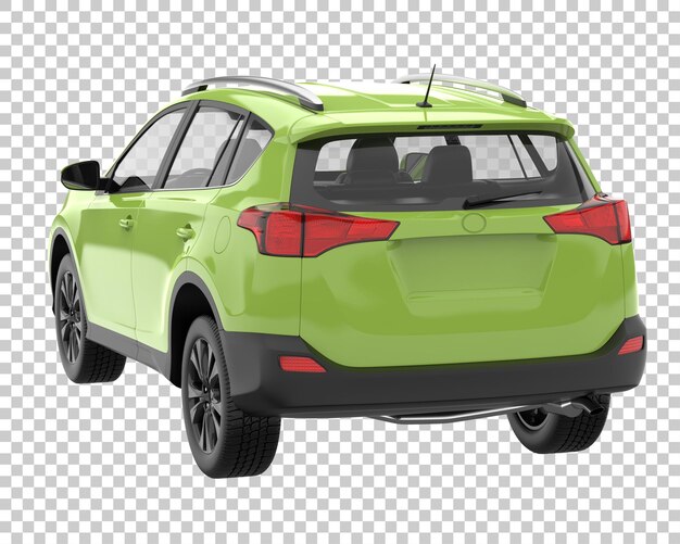 Suv on transparent background. 3d rendering - illustration