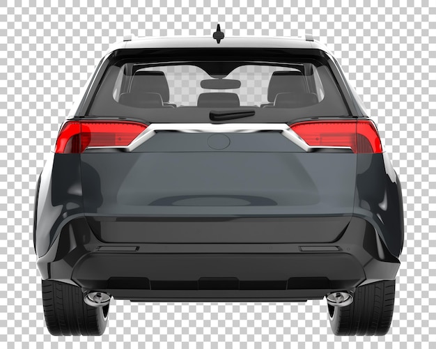 Suv su sfondo trasparente. rendering 3d - illustrazione