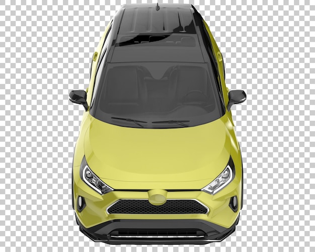 Suv su sfondo trasparente. rendering 3d - illustrazione