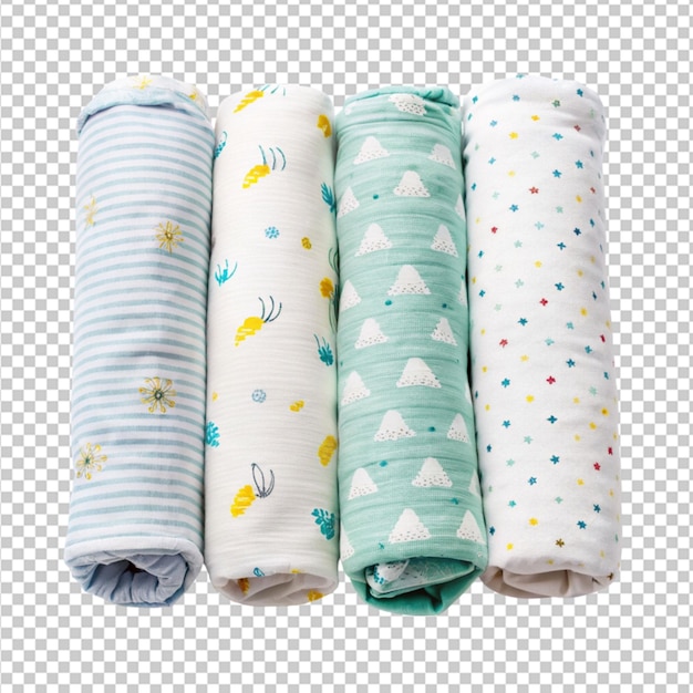 PSD swaddles on transparent background