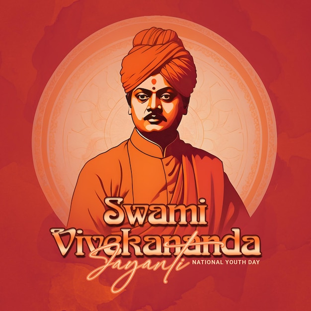 PSD swami vivekananda jayanti national youth day celebration social media post