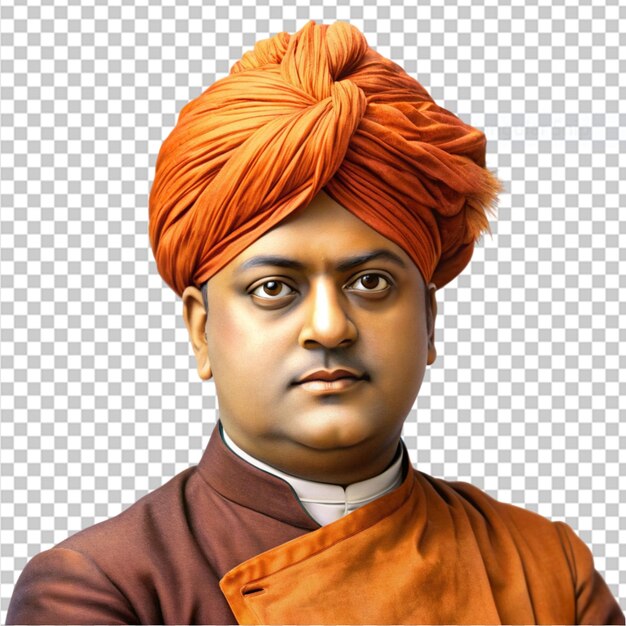 PSD swami vivekananda na przezroczystym tle