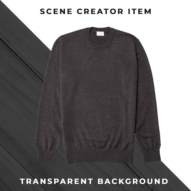 PSD sweater isolated with clipping path.