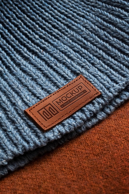 Sweater label mockup