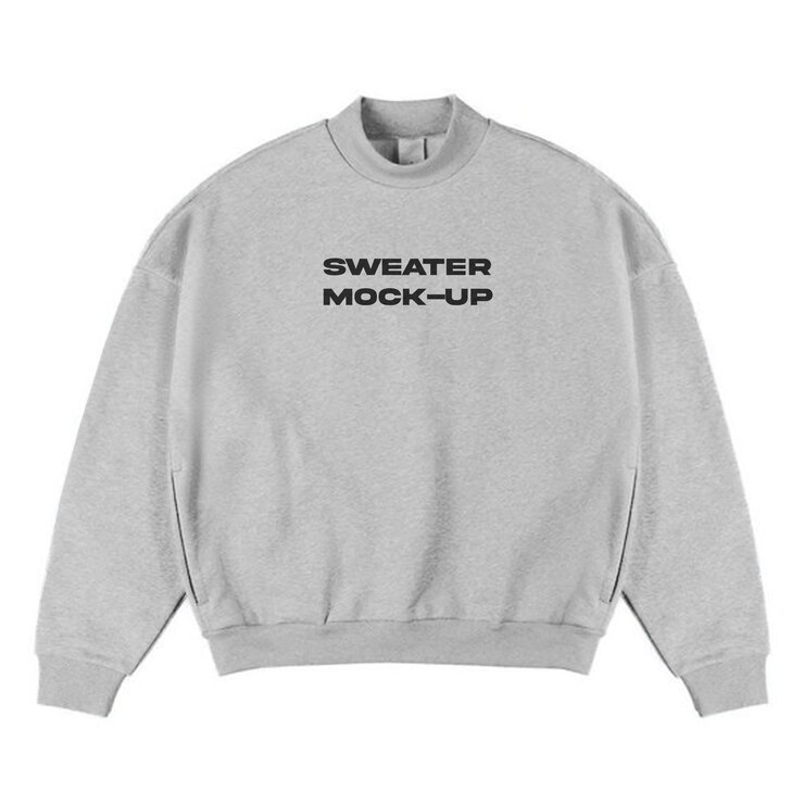 PSD sweater mockup for your brand editable psd