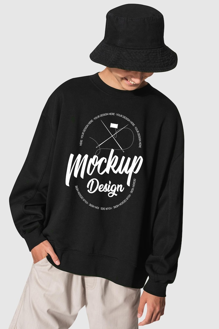 PSD sweatshirt mockup design for branding