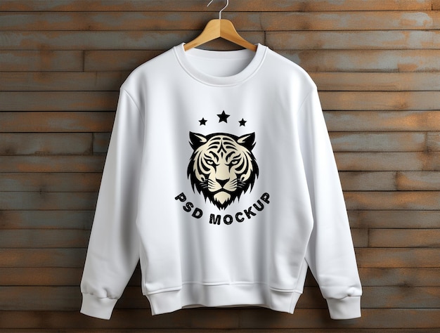 Sweatshirt mockup design psd template