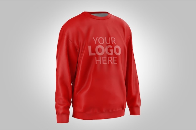 Sweatshirt mockup half zijaanzicht