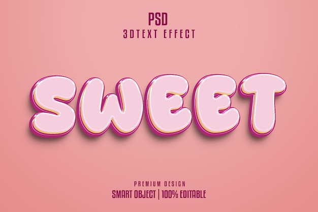 Sweet 3D Text Effect