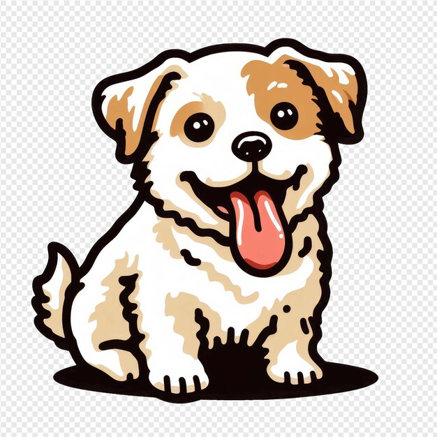 PSD sweet canine png sticker