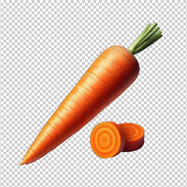 PSD sweet carrot illustration png