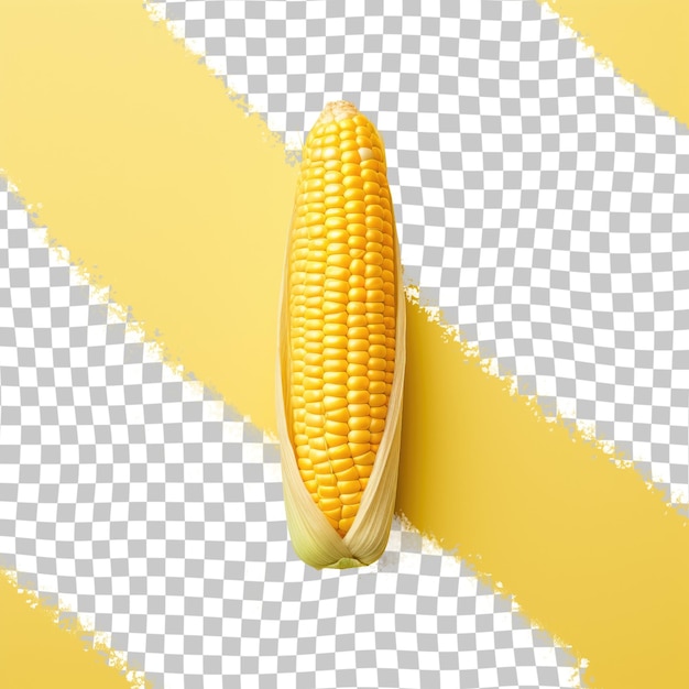 PSD sweet corn on the cob showcased in still life photography