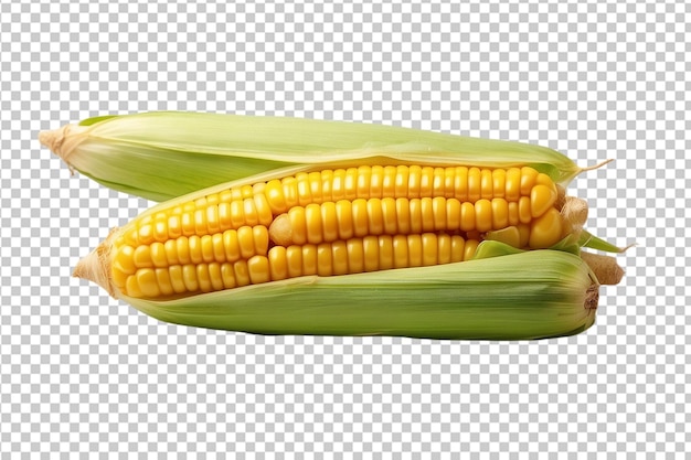 Sweet corn isolated on alpha layer