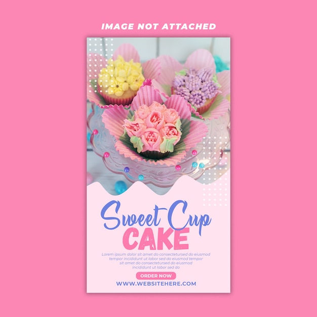 Dolce cup cake story design