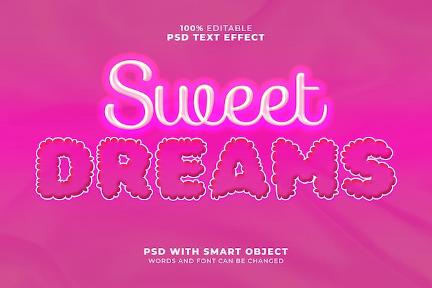 Sweet Dreams-teksteffect